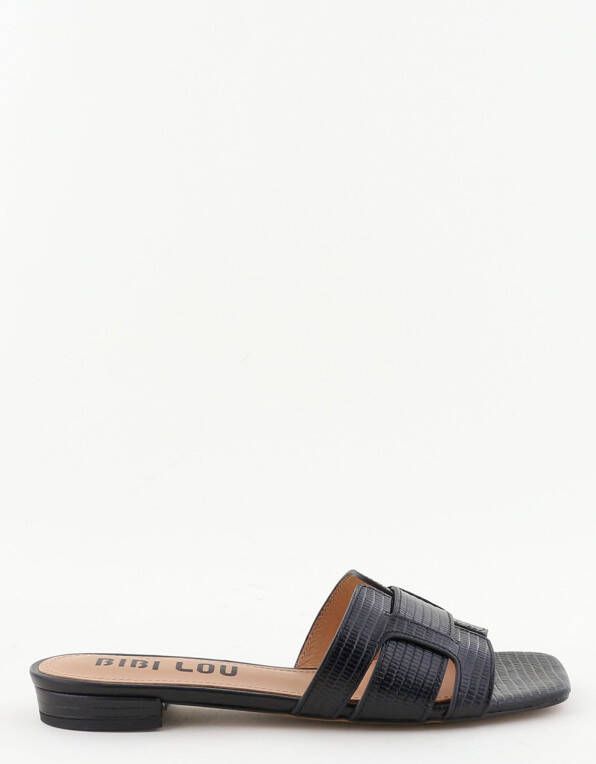 Bibi Lou slippers met print 760Z46VK zwart