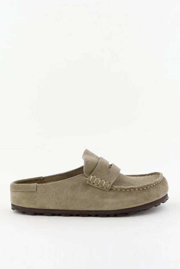 Birkenstock sandalen Naples Suede 1029710 taupe