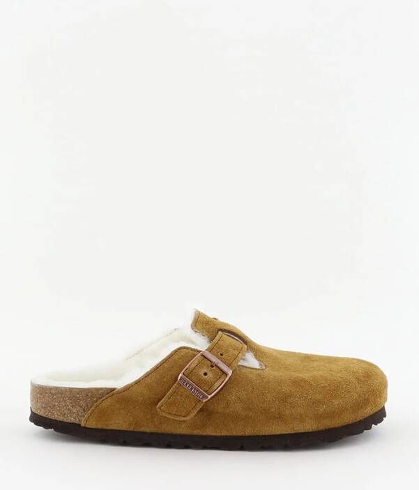 Birkenstock loafers Boston verstelbare band bruin