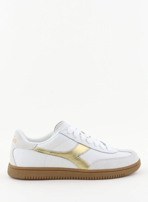 Diadora Heritage sneakers Trainer Dore met metallic 501.182420 wit