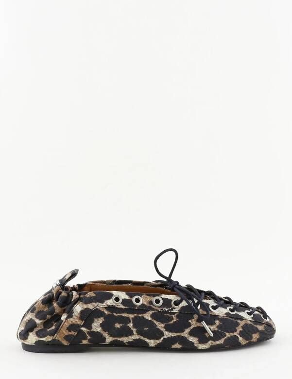 Ganni ballerinas S2961 dierenprint
