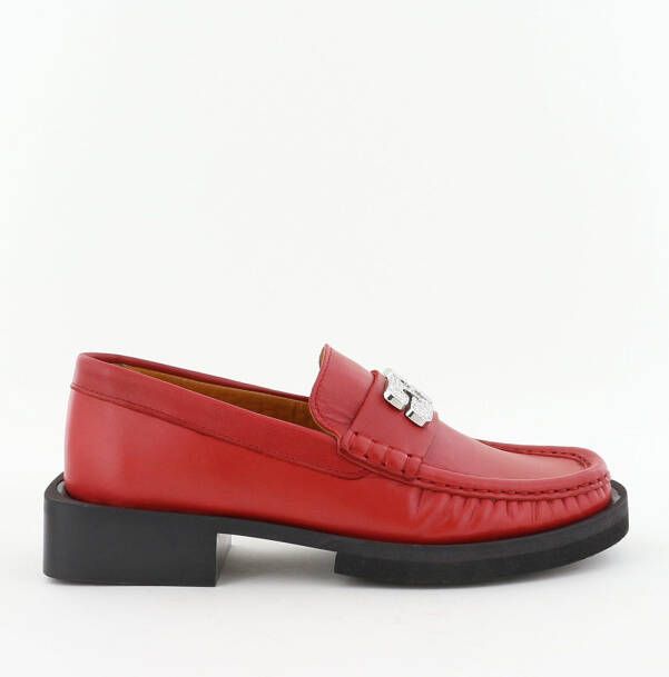 Ganni loafers S2068 racing rood