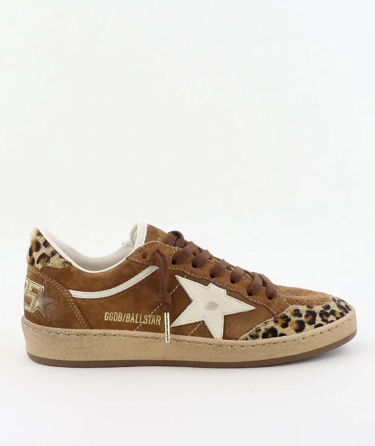 Golden Goose sneakers Ballstar GWF00117.F008064.55732 brown leopard silver
