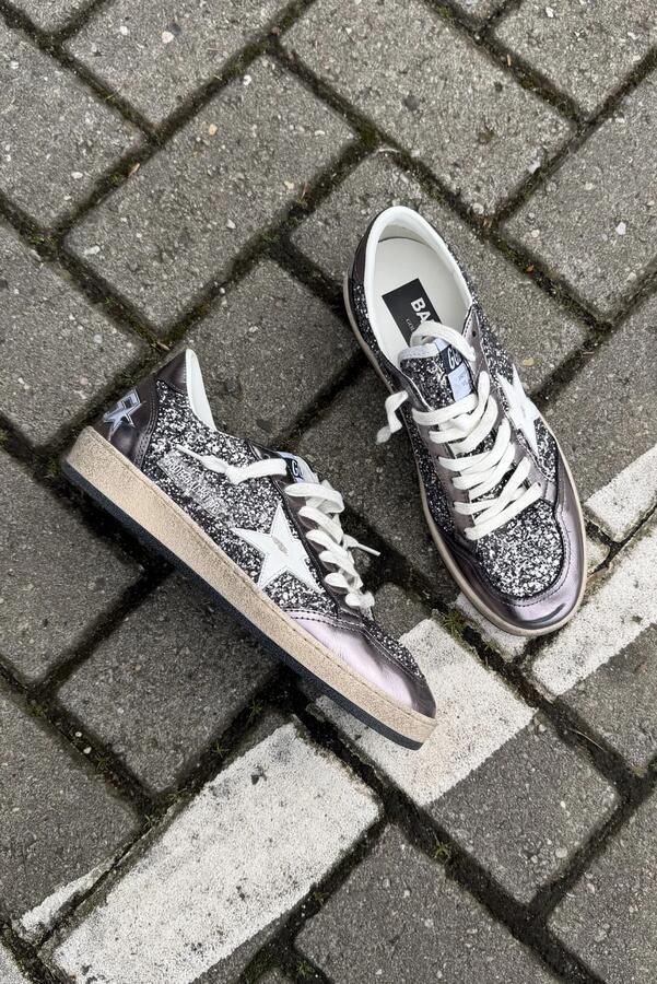 Golden Goose sneakers Ballstar GWF00117.F008065.60657 grey purple white