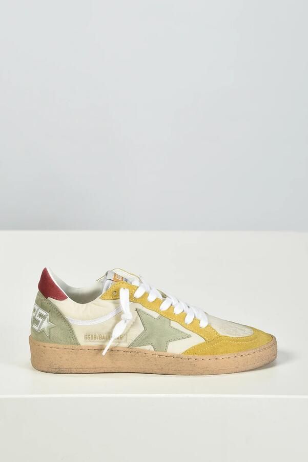 Golden Goose sneakers Ballstar GWF00746.F008148.83254 buttercream honey sage green brick red