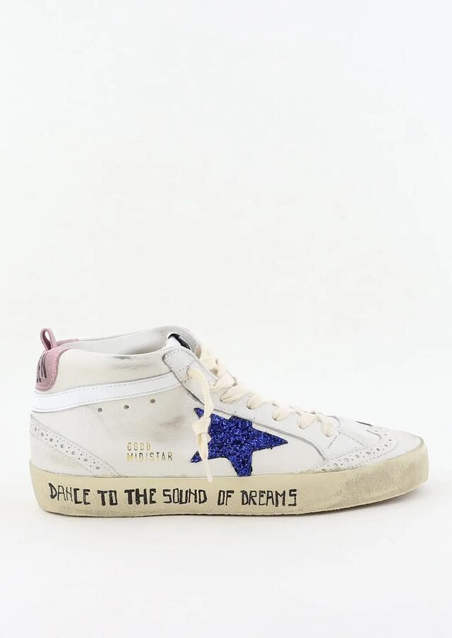Golden Goose sneakers Midstar GWF00122.F003979.11355 white blue pink