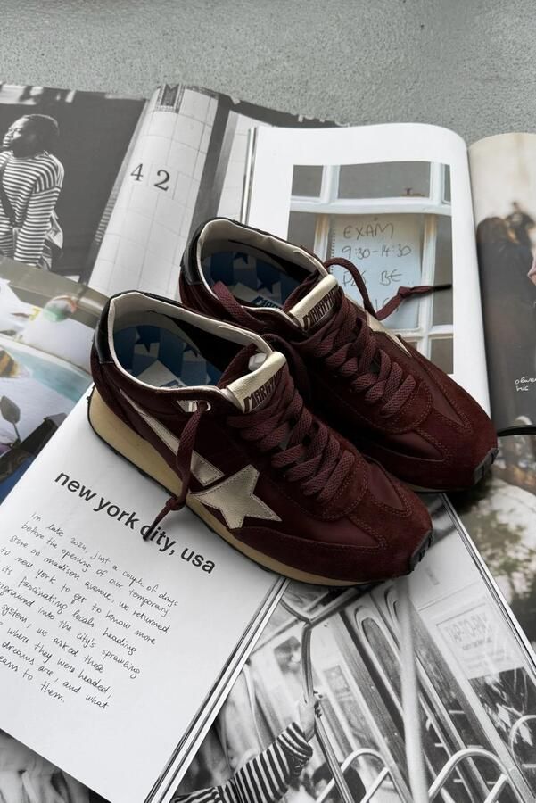 Golden Goose sneakers Running Marathon GWF00683.F007841.55661 brown platinum