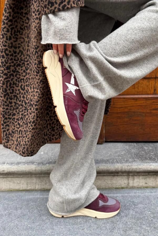 Golden Goose sneakers Running Sole GWF00927.F008154.40478 bordeaux white silver