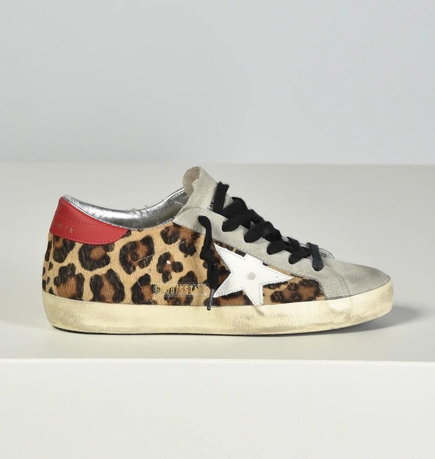 Golden Goose sneakers Superstar GWF00101.F008103.15868 leopard white red