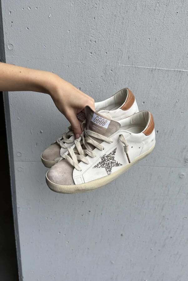 Golden Goose sneakers Superstar GWF00101.F008719.12524 white beige cinder leather brown