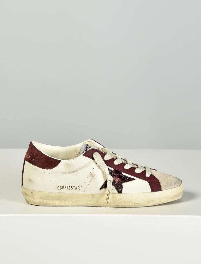Golden Goose sneakers Superstar GWF01002.F008761.15993 butter beige burgundy