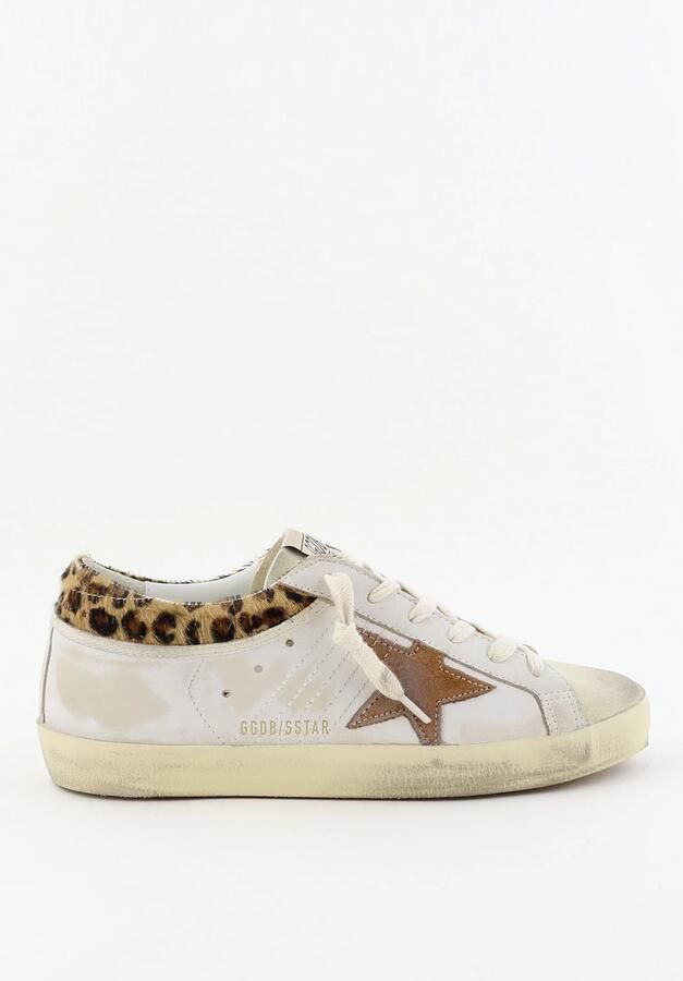 Golden Goose sneakers Superstar GWF01042.F008167.83260 white beige seedpearl beige brown leo brick red