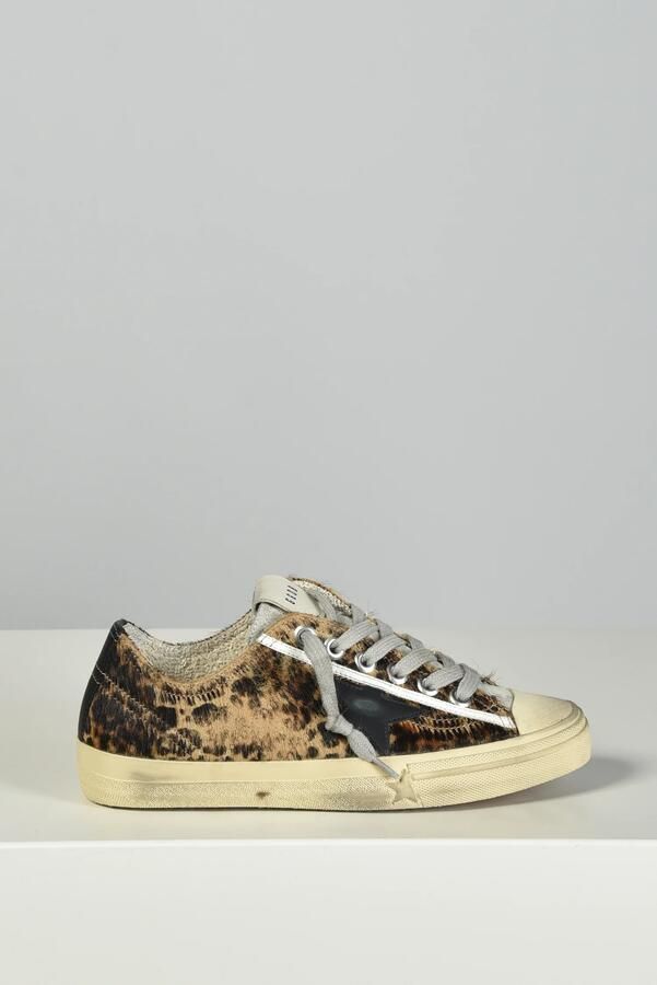 Golden Goose sneakers V-Star GWF00129.F005030.81629 beige brown leo black