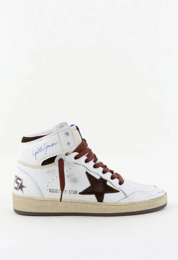 Golden Goose sneakers Skystar GWF00230.F004005.11362 white beige chocolate brown