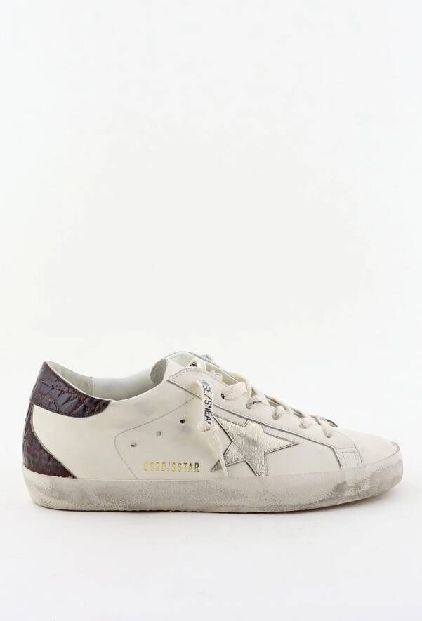 Golden Goose sneakers Superstar GWF00102.F007505.82996 white platinum burgundy