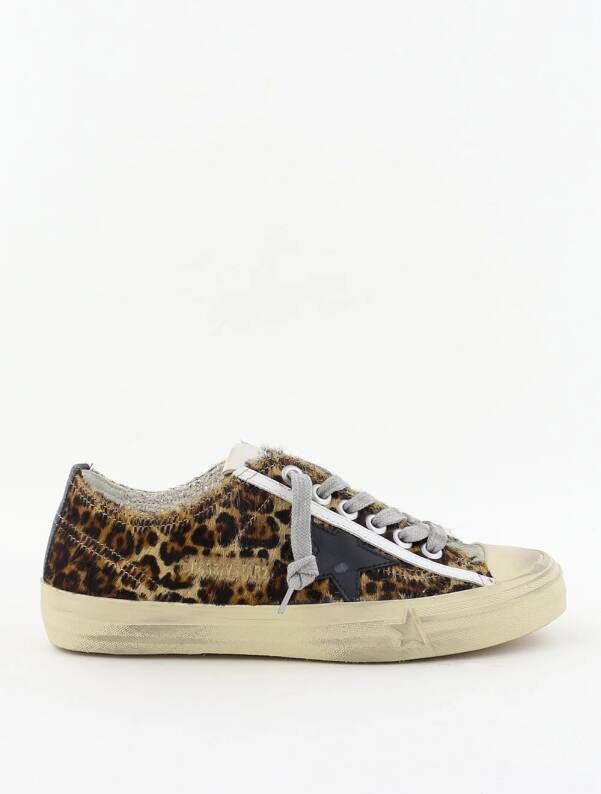 Golden Goose sneakers V-Star 2 GWF00129.F005030.81629 beige brown leo black