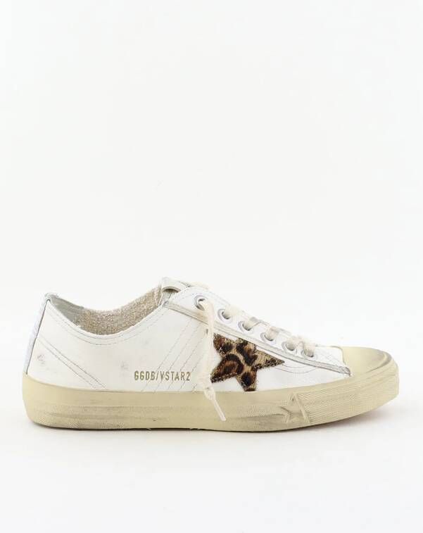 Golden Goose sneakers V Star 2 GWF00129.F005031.81418 white beige brown leo silver