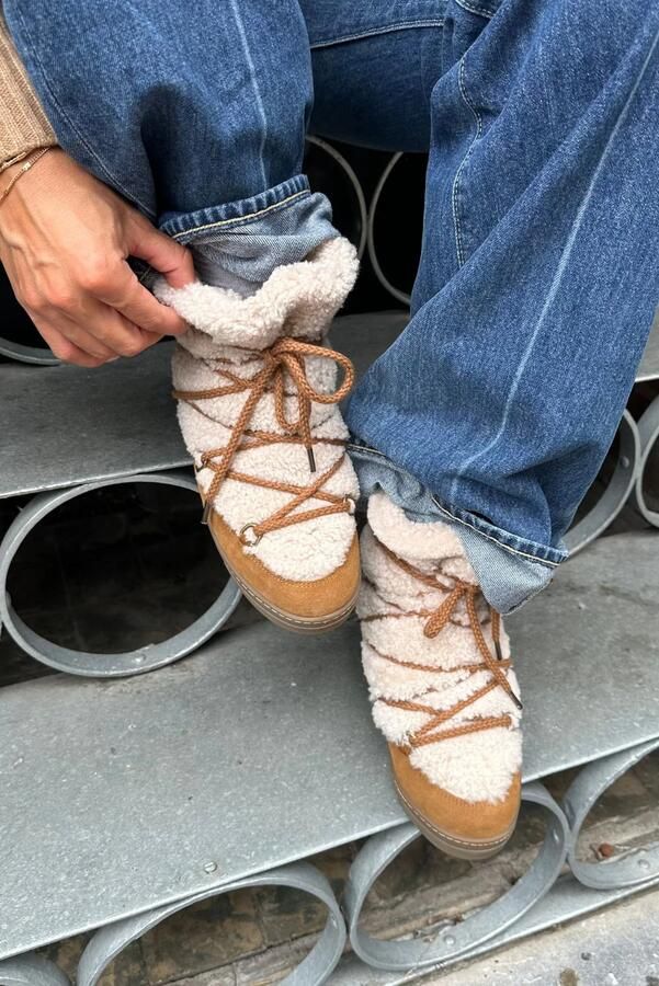 Isabel Marant enkellaarsjes Nowles BO0039FA-C4O03S ecru cognac