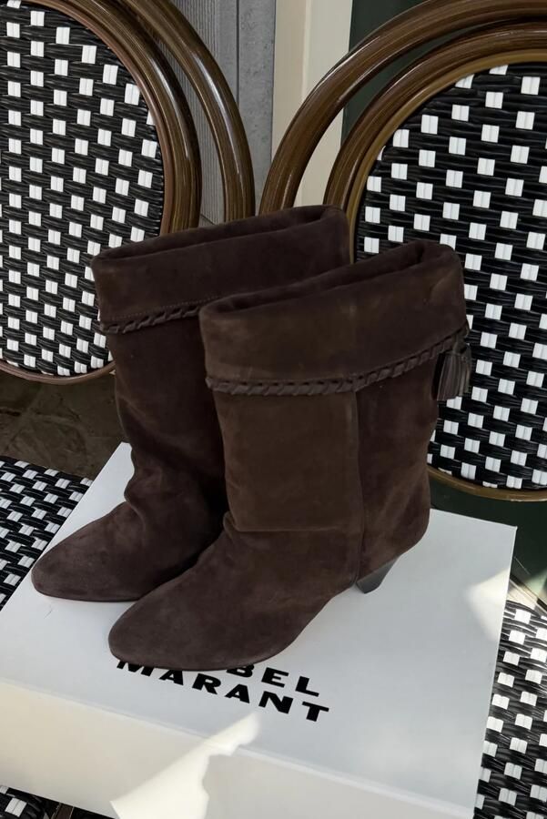 Isabel Marant laarzen Dalby-Gz BO0188FB-C1A20S chocolate