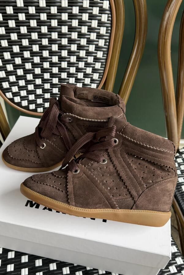 Isabel Marant sneakers Bobby-Gz BK0011FA-A1E20S chocolate