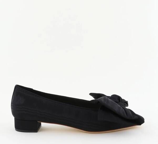 Loeffler Randall ballerinas Noa Bow NOA-MO-BLACK met strik zwart