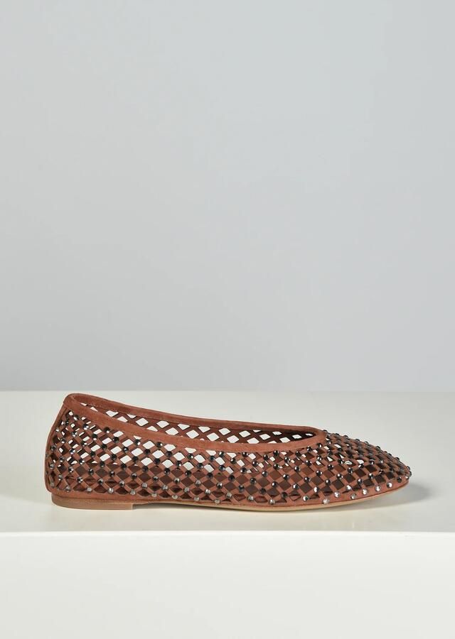 Lola Cruz ballerinas 098Z30BK terracota