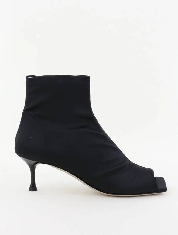 Morobe enkellaarsjes Luz 22 black satin