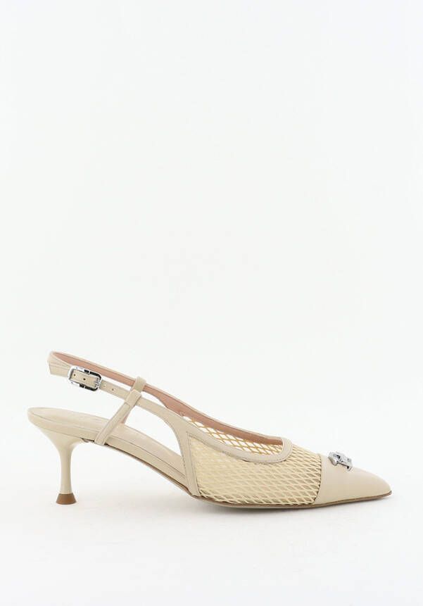 Morobe pumps Delilah met mesh beige