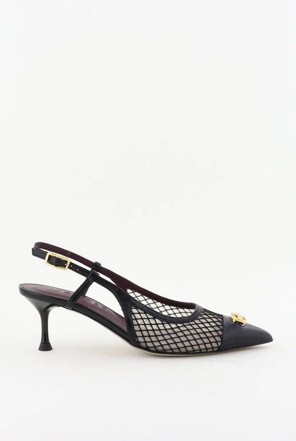 Morobe pumps Delilah met mesh zwart