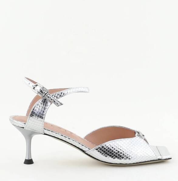 Morobe sandalen Grace Logo 92 zilver python