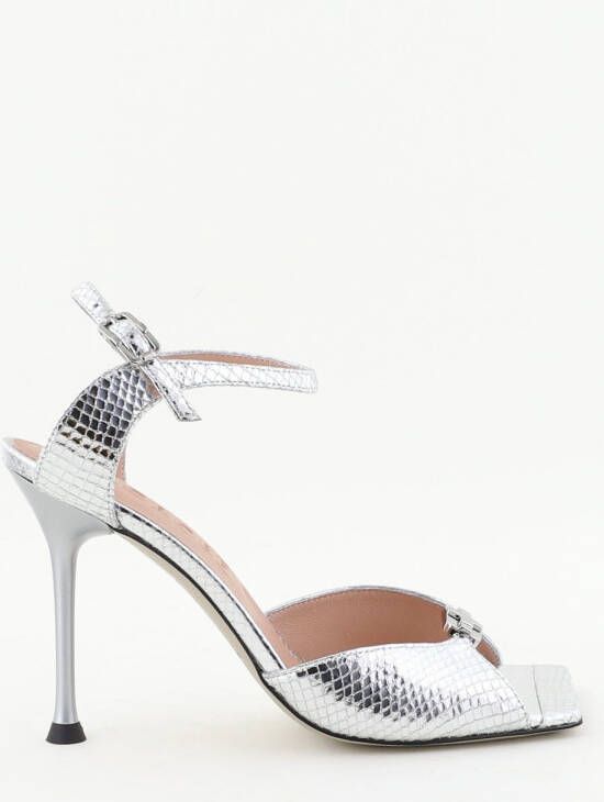 Morobe sandalen Mimi 92 zilver python