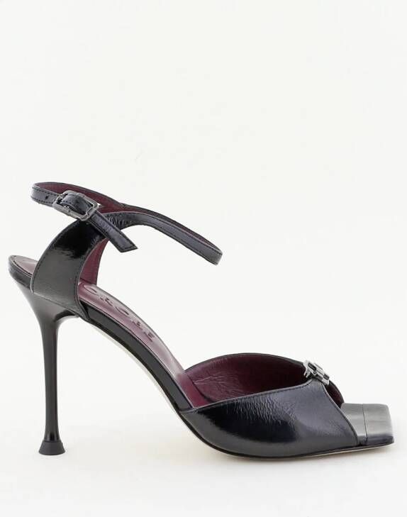 Morobe sandalen Mimi Logo 85 black vernis