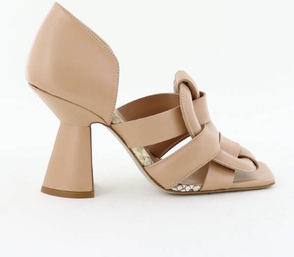 Morobe sandalen Sophia high heel very nude