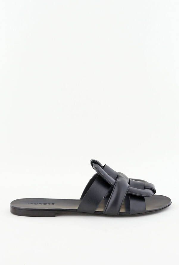 Morobe slippers Robien iconisch gewatteerd logo nude Schoenen