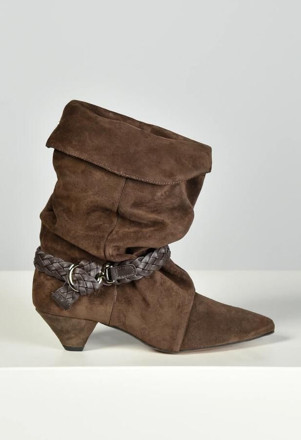 Nubikk laarzen Sally Lynn 21102300 dk brown suede