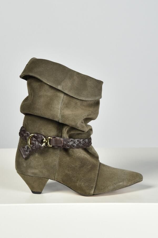 Nubikk laarzen Sally Lynn 21102300 dk green suede