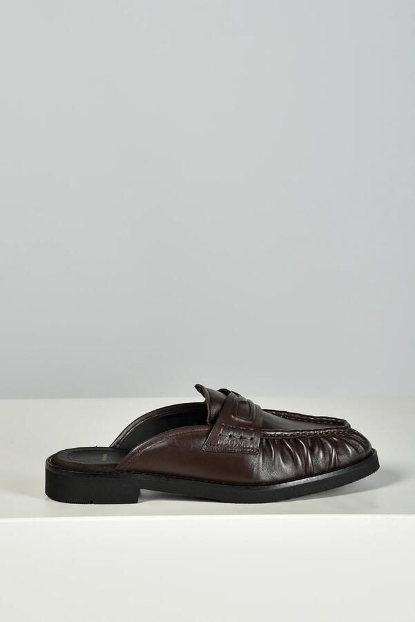 Nubikk loafers Jones Mule 21102600 Dk Brown Leather