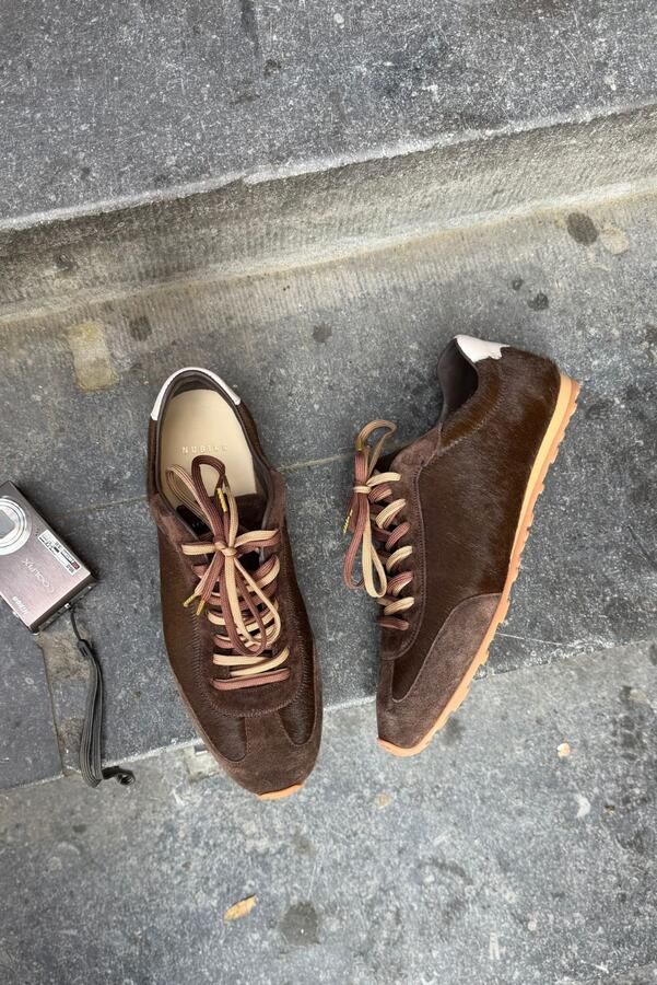 Nubikk sneakers Billy Lou 21088900 dk brown pony