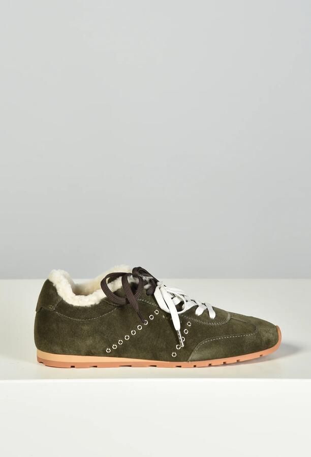 Nubikk sneakers Billy Lou Fur II 21088903 dk green suede