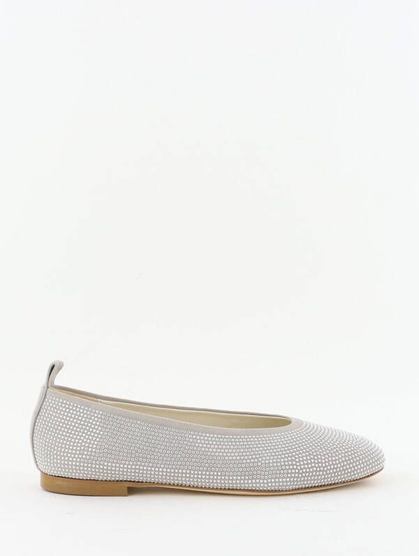 Odare ballerina&apos;s Agata met studs grey