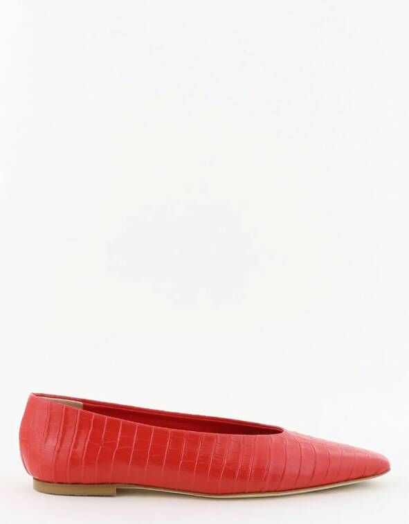Odare ballerinas Bilbao met spitse neus en print rood