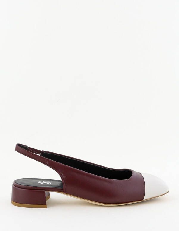 Odare ballerinas Girona nappa bordo off white