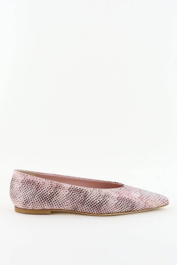 Odare ballerina&apos;s roze dierenprint Bilbao golia cipria