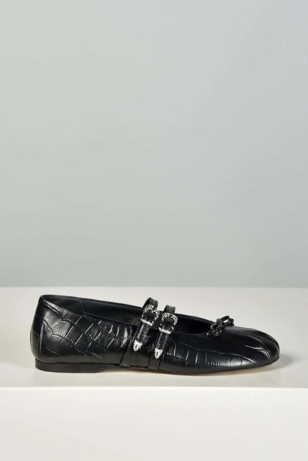 Posa ballerina's Vita Western Croco PW226-600 black
