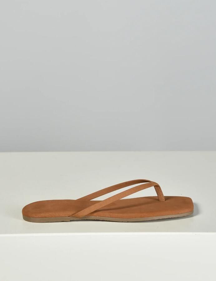 TKEES slippers Square Toe Lily SQLS-02 camel