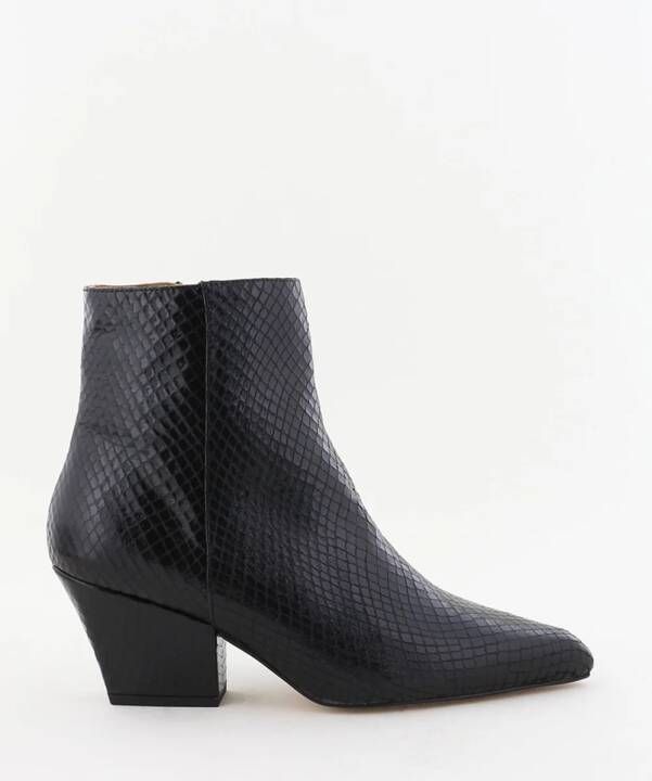 Toral enkellaarsjes TL-SCARLET black