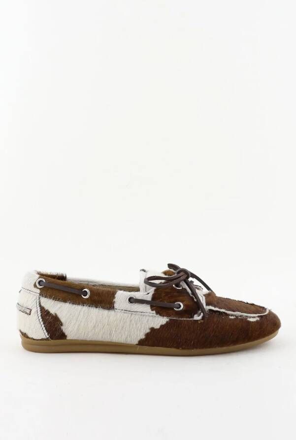 Toral loafers TL-KIMANA pelo mucca zigrinata white-t.moro