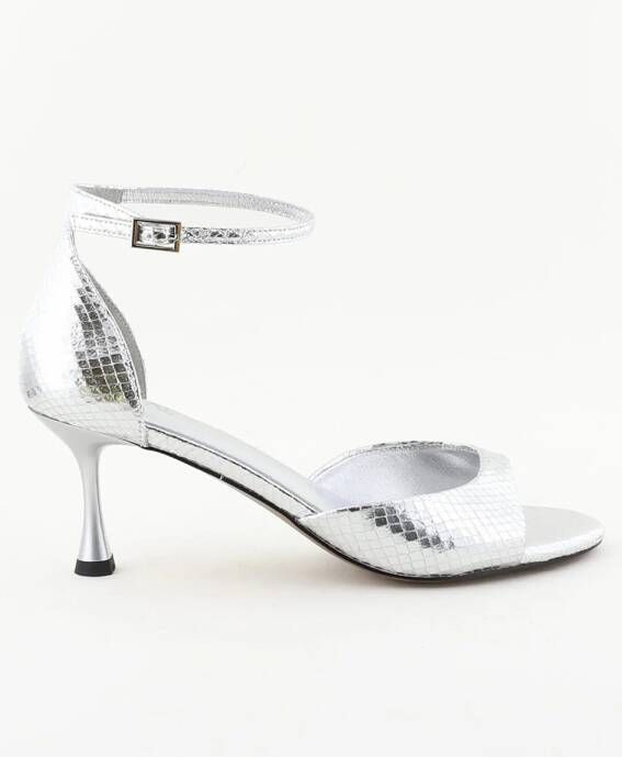 Toral sandalen TL-FIRENZE SS serpiente metal plata 26