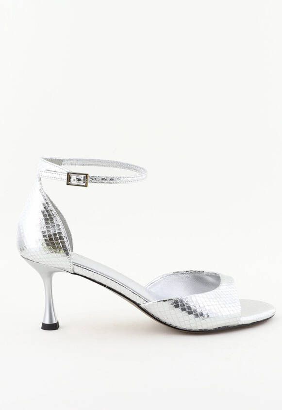 Toral sandalen TL-FIRENZE SS serpiente metal zilver