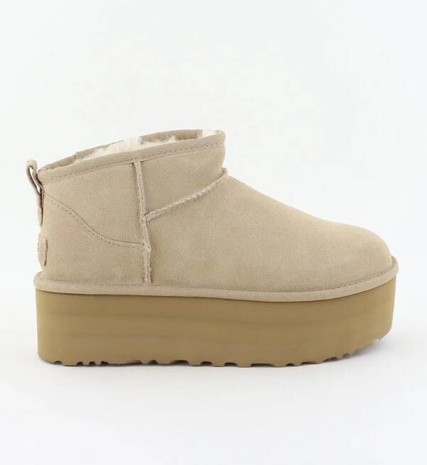 UGG enkellaarsjes Classic Ultra Mini Platform 1135092 sand